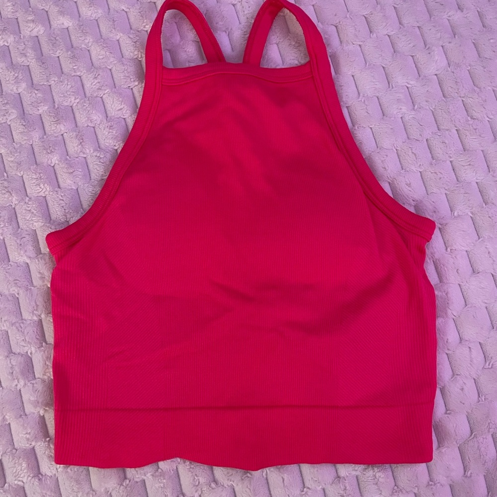 Vibrant Pink Racerback Tank Top